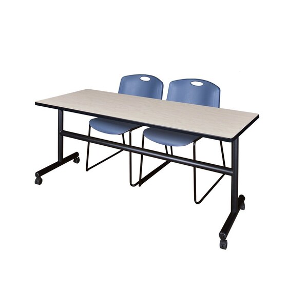 Kobe Tables > Nesting Tables > Kobe Flip Top Table & Chair Sets, 72 W, 24 L, 29 H, Maple - MKFT7224PL44BE