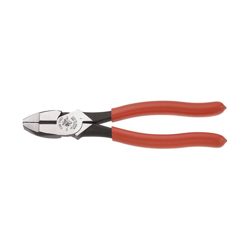Pinzas de Liniero de Klein Tools, Corte Lateral de Servicio Pesado, Mango con Recubrimiento más Grueso, 9 Pulgadas - HD2000-9NE
