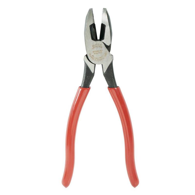 Pinzas de Liniero de Klein Tools, Corte Lateral de Servicio Pesado, Mango con Recubrimiento más Grueso, 9 Pulgadas - HD2000-9NE