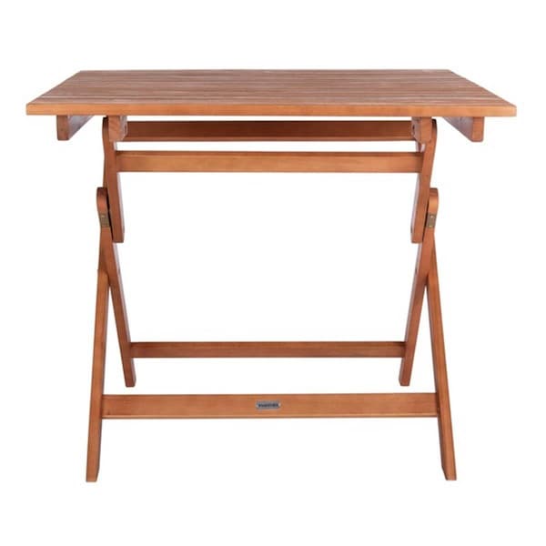 Safavieh 35.4 x 35.4 x 29.5 in. Kresler Folding Table, Natural - PAT7058A