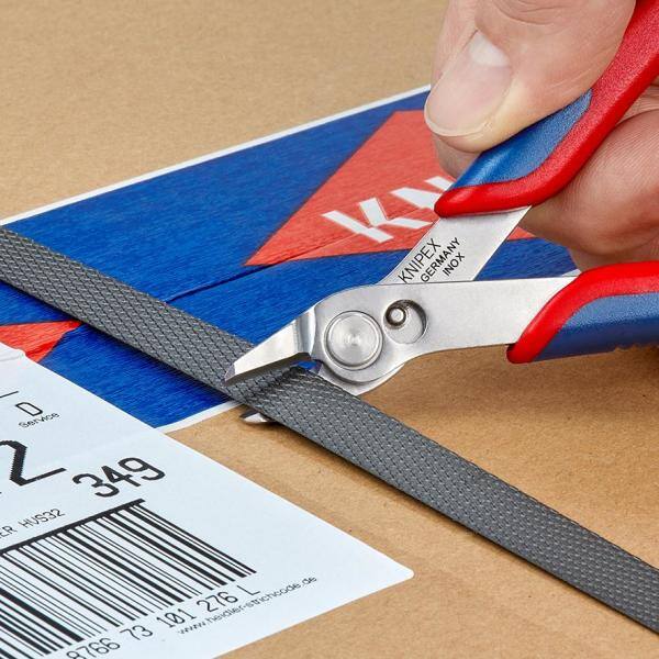 Pinza Super Knips XL para electrónica de 5-1/2 pulgadas con mangos de agarre cómodo - 78 03 140