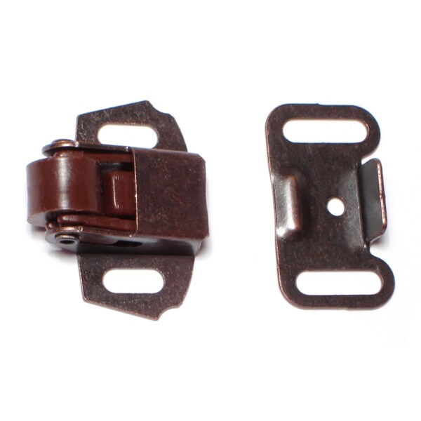 Midwest Fastener 1/2" x 1-1/2" Bronze Spring Mounted Roller Catches 3PK - 75742