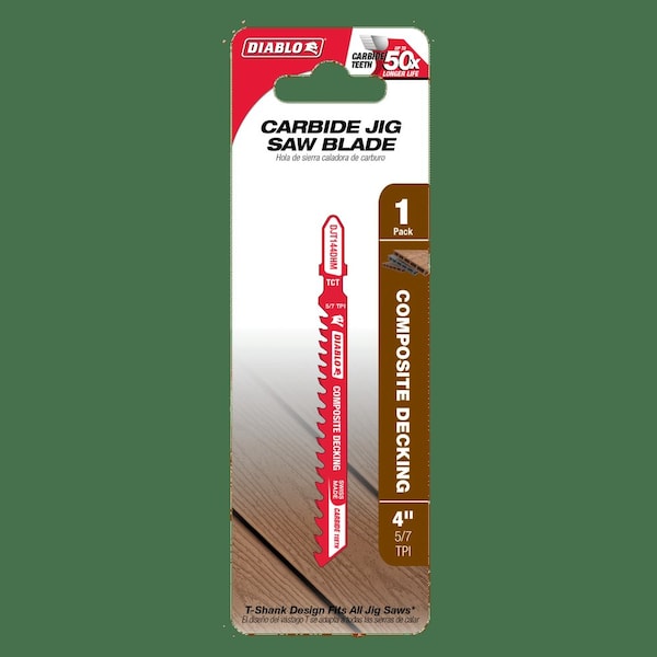 Diablo Carbide Teeth Jig Saw Blades Deliver Xtr - DJT144DHM