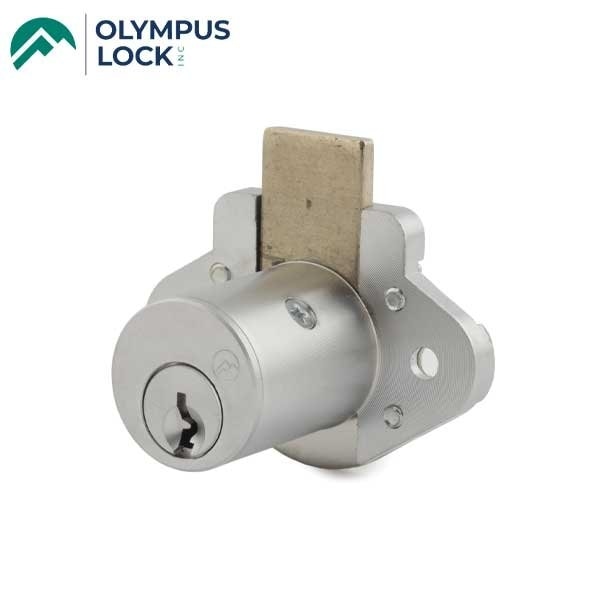 Olympus Furniture Drawer Deadbolt Lock - N Series National - 26D - Satin Chrome - KD - OLY-N078-26D78-KD