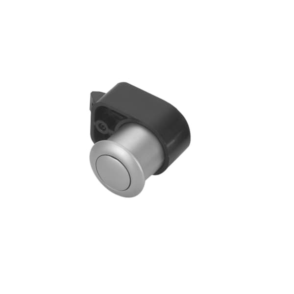 Richelieu 1 3/16-inch (30 mm) Round Push Knob with Latch, Brushed Nickel - 51003195