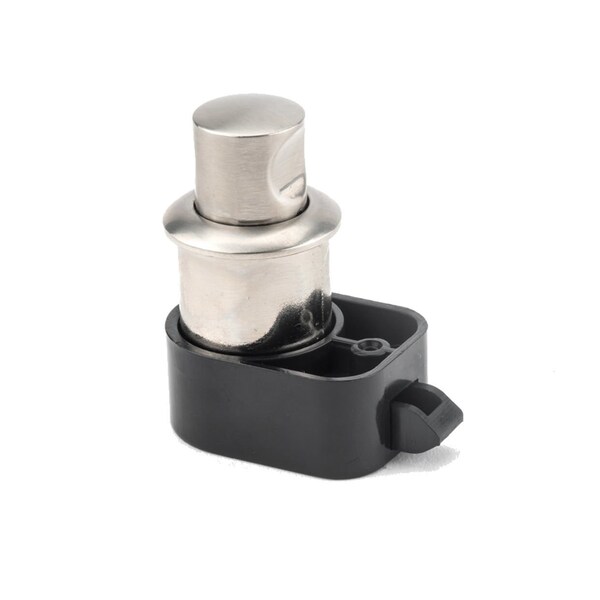 Richelieu 1 3/16-inch (30 mm) Round Push Knob with Latch, Brushed Nickel - 51003195