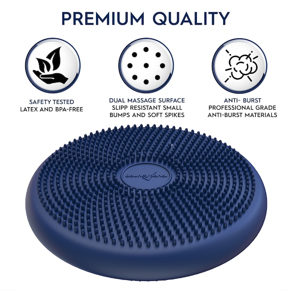 Bouncybands Big Wiggle Seat Sensory Cushion, Blue - WS33BU