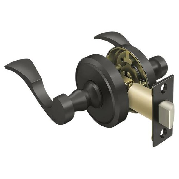 Deltana Lacovia Lever Privacy, Left Hand Oil Rubbed Bronze - PRLLR3U10BLH