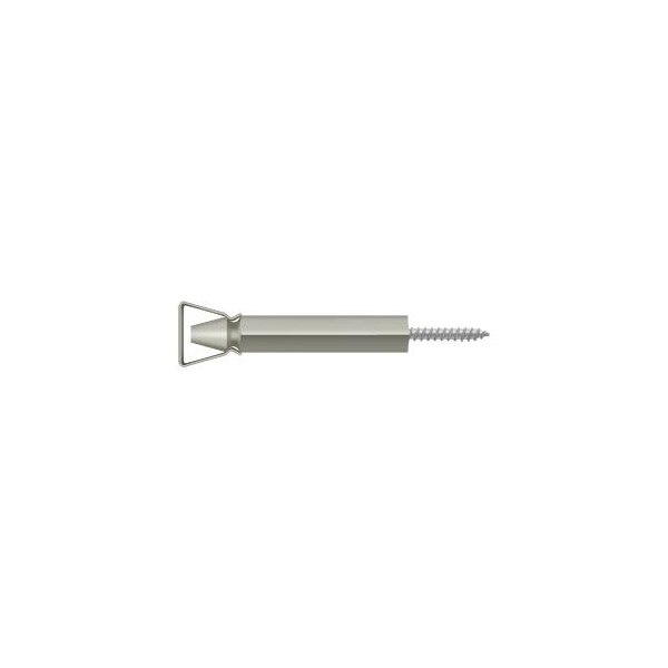 Deltana Shutter Door Holder, 3-1/4" Satin Nickel - SDH103U15