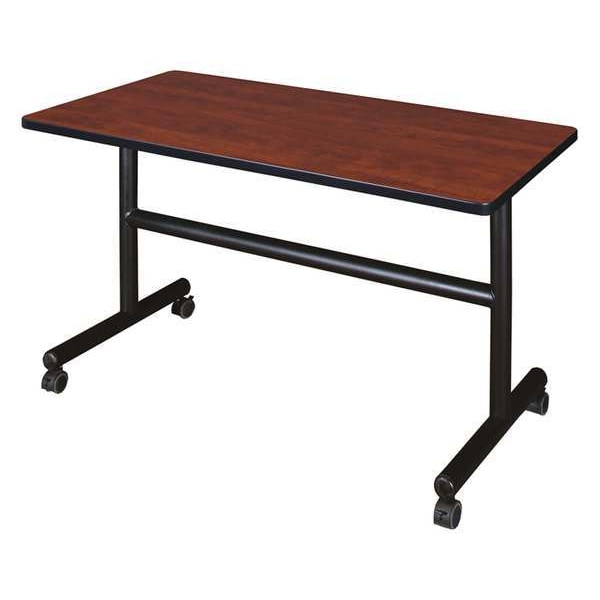 Regency Rectangle Kobe Flip Top Tables, 48 W, 24 L, 29 H, Wood, Metal Top, Cherry - MKFT4824CH