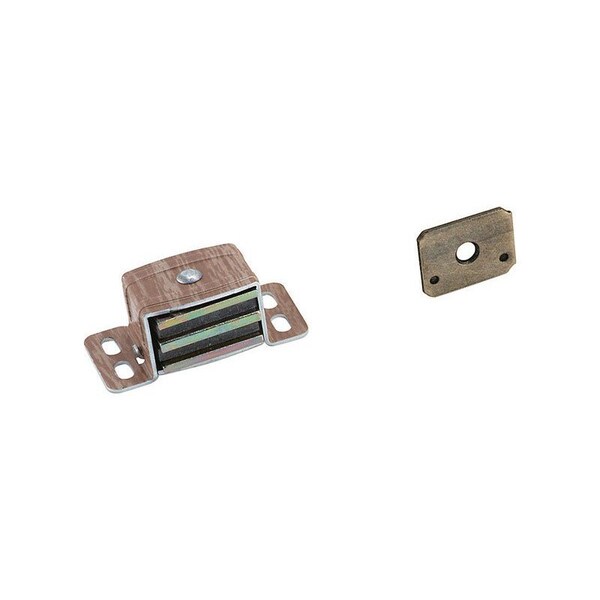 Amerock Amerock 1 in. W X 2-3/16 in. D Wood Grain Aluminum Magnetic Catch - BP9798AW