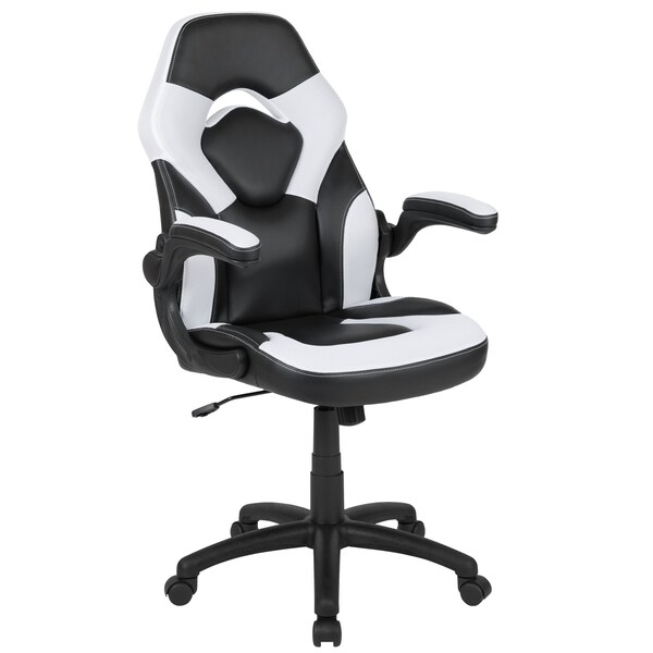 Flash Furniture Black Gaming Desk and Chair Set - BLN-X10RSG1031-WH-GG