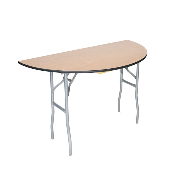 Atlas Commercial Products Titan Series Wood Folding Table, 48 1/2 Round - WFT5-48HALF