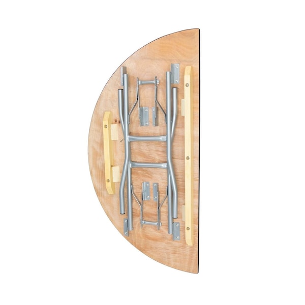 Atlas Commercial Products Titan Series Wood Folding Table, 48 1/2 Round - WFT5-48HALF