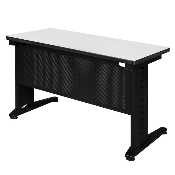 Regency Fusion Training Tables, 42 W, 24 L, 29 H, Wood, Metal Top, White - MFTT4224WH