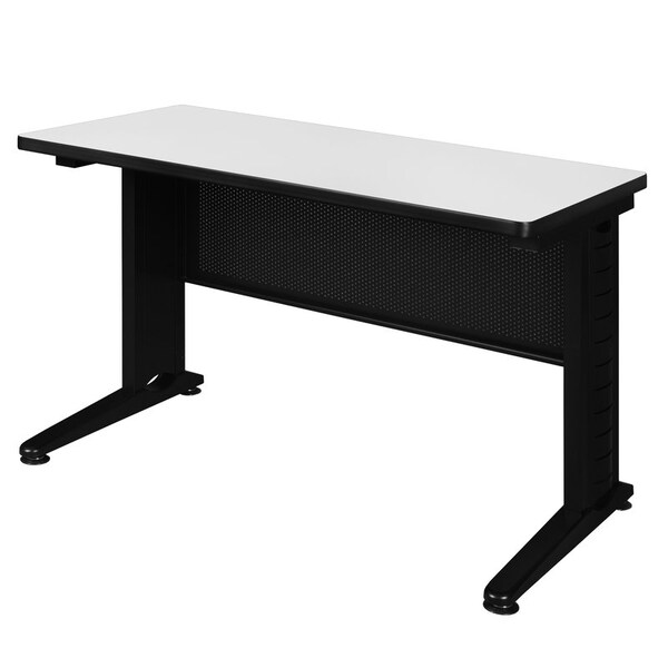 Regency Fusion Training Tables, 42 W, 24 L, 29 H, Wood, Metal Top, White - MFTT4224WH