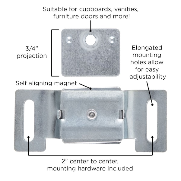Hickory Hardware Catch 1-7/8 Inch Center to Center - P149-2C