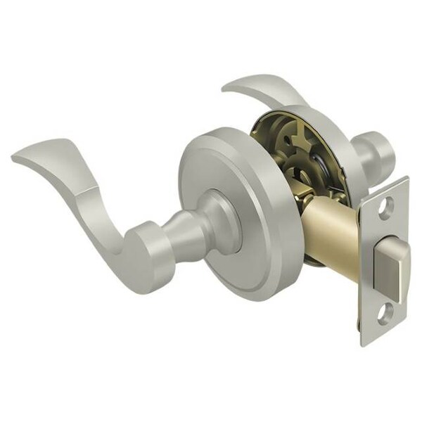 Deltana Lacovia Lever Privacy, Left Hand Satin Nickel - PRLLR3U15LH