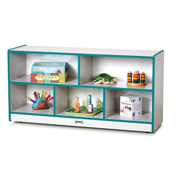 Jonti-Craft Rainbow Accents Toddler Single Mobile Storage Unit, Teal - 0324JCWW005