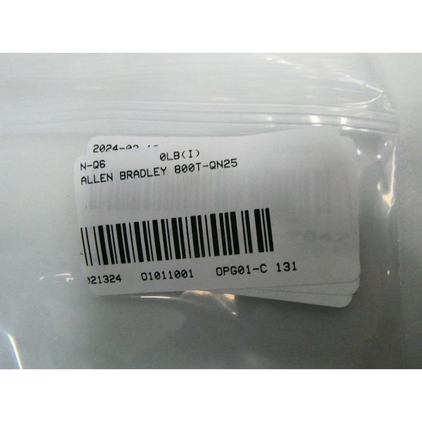 Allen Bradley 0-250V-CA 0-250V-CD LUZ PILOTO - 800T-QN25