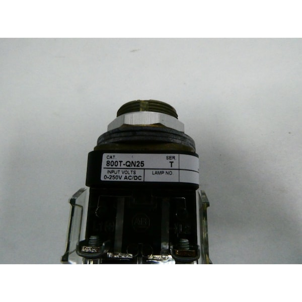 Allen Bradley 0-250V-CA 0-250V-CD LUZ PILOTO - 800T-QN25