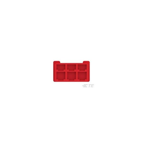 Te Connectivity F-F TAB HSG 6P ROJO - 1-171433-2