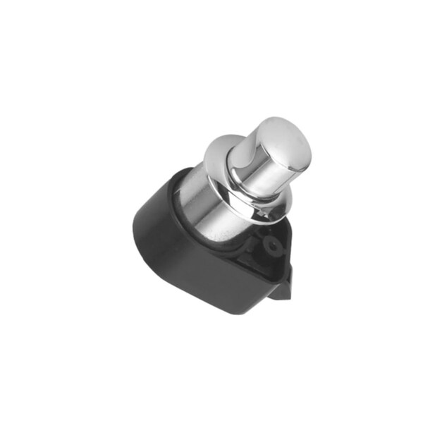 Richelieu 1 3/16-inch (30 mm) Round Push Knob with Latch, Chrome - 51003140