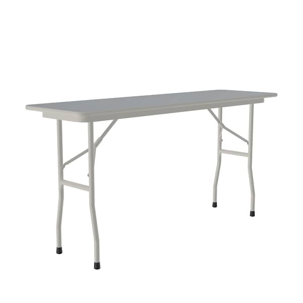 Correll Rectangle Commerical Folding Utility Table, 18" W, 96" L, 29" H, High Pressure Laminate Top - CF1896PX-15
