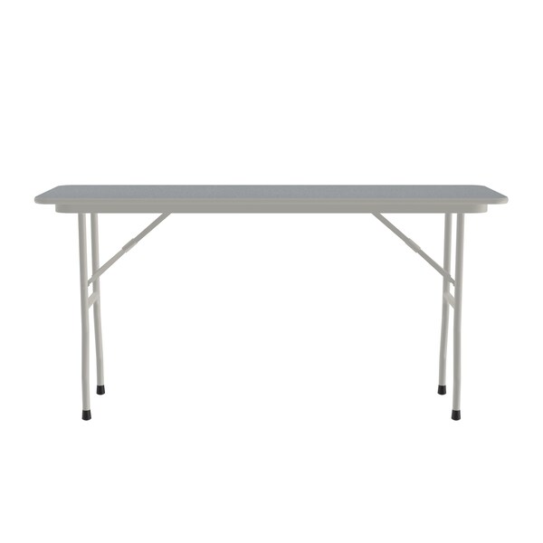 Correll Rectangle Commerical Folding Utility Table, 18" W, 96" L, 29" H, High Pressure Laminate Top - CF1896PX-15