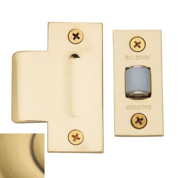 Baldwin Estate Satin Brass with Brown Door Catches - 0440.060