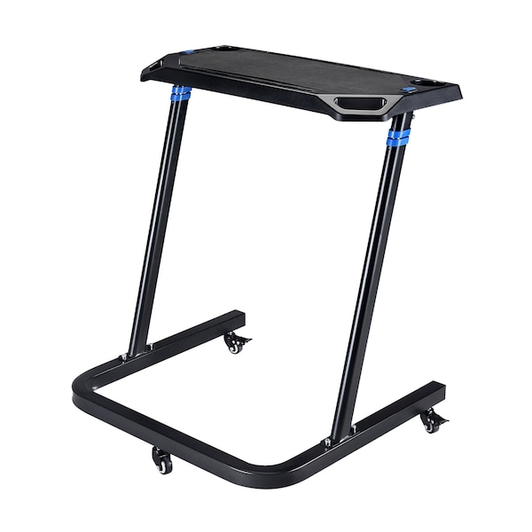 Rad Sportz Adjustable Bike Desk - Rolling Laptop Cart for Stationary Bike or Trainer - Exercise While Working - 83-DT5086