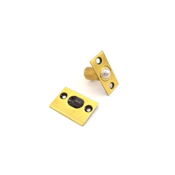 Baldwin Estate Satin Brass with Brown Door Catches - 0426.060