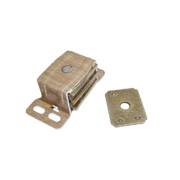 Hd Amerock Heavy Duty Magnetic Catch For Cabinet Door- Wood Grain Aluminum - A09798 AW