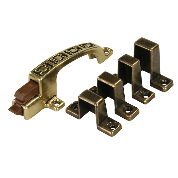 Jr Products JR Products 70485 Cabinet Catch and Strikes - Patterned - 70485