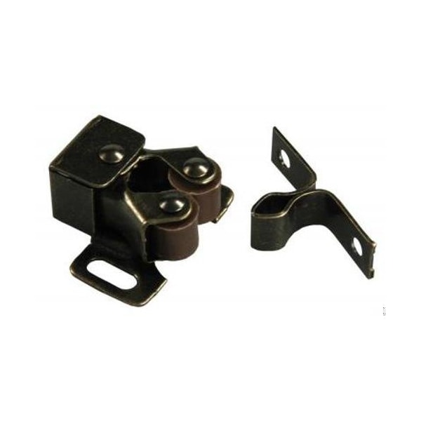 Jr Products DOUBLE ROLLER CABINET CATCH W/PRONG - 70235