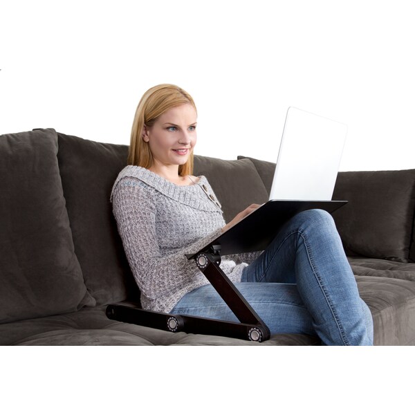 Uncaged Ergonomics Workez Professional Ergonomic Laptop Stand Adjustable Lap Desk Bed - WEPB
