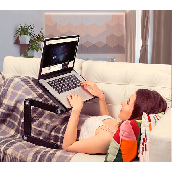 Uncaged Ergonomics Workez Professional Ergonomic Laptop Stand Adjustable Lap Desk Bed - WEPB