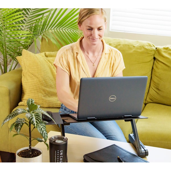 Uncaged Ergonomics Workez Professional Ergonomic Laptop Stand Adjustable Lap Desk Bed - WEPB