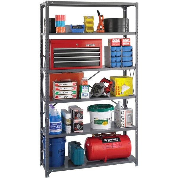 Safco Industrial 6 Shelf Pack, 48X18 - 6253