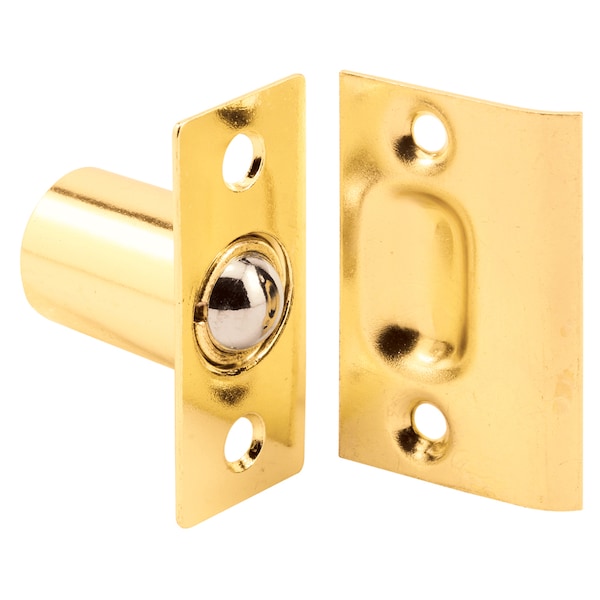 Prime-Line 27/32 in. Brass-Plated Housing and Plates, Steel Ball Catch and Inner - U 9132
