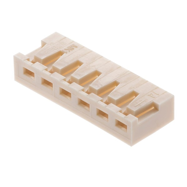 Paso de 2.50 mm de Molex, alojamiento de engarce en placa, 5 circuitos, ángulo recto, natural - 2124150500