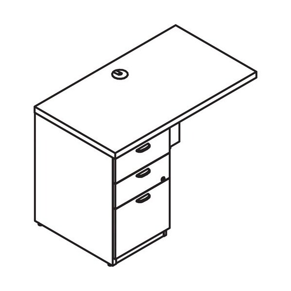 Groupe Lacasse Return, Classic Handle, B/B/F, 42inWx24inDx29-1/2inH, Niagara - LAS72KUF2442RA