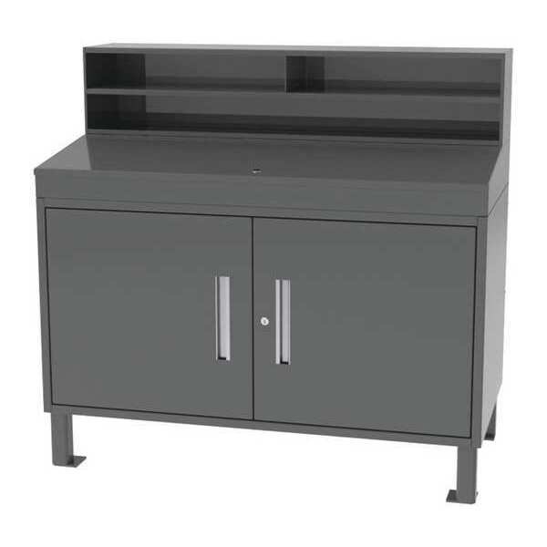Greene Manufacturing Double Door Shop Desk Shop Desk 48"Wx54"Hx24"D, 24" D X 54" H, 48" W X Steel - CB-1000