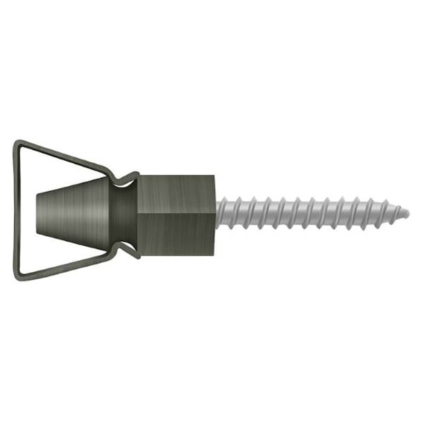 Deltana Shutter Door Holder, 1-1/4" Antique Nickel - SDH101U15A