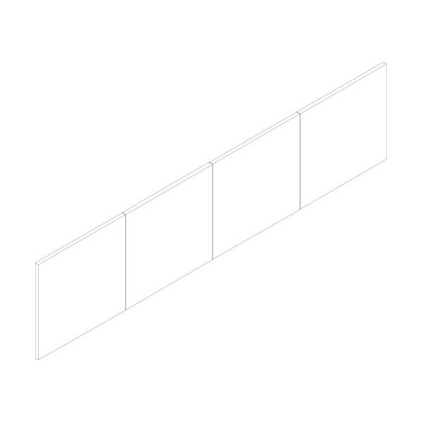 Groupe Lacasse Door, f/ Hutch with Open Back, 72inWx16inDx5/8inH, Sahara - LASCANEA72P4R