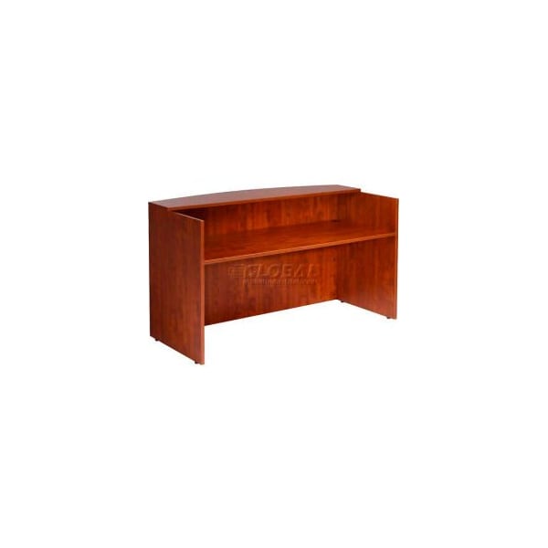Boss Office Products Boss Reception Desk - 71in  - Cherry - N169-C