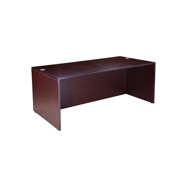 Norstar Office Products - Klang Malaysi Interion Desk Shell, 71inW x 36inD, Mocha - O-695933MC