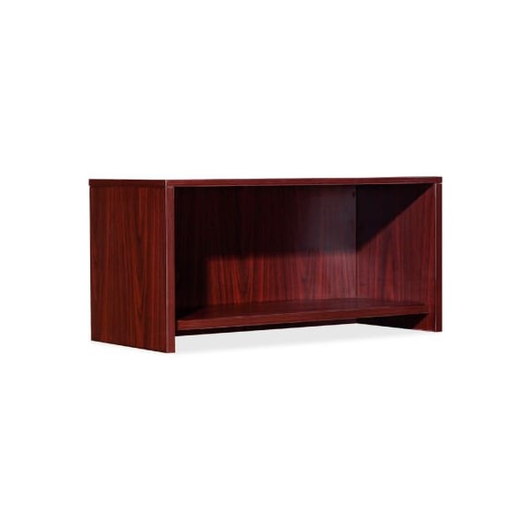 Lorell Lorell Hutch - 35.4" x 14.8" x 16.8" - Mahogany - Essentials Series - 59506