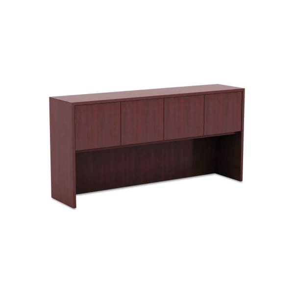 Alera Alera Hutch with Doors - 64-3/4"W x 15"D x 35-1/2"H - Mahogany - Valencia Series - VA286615MY