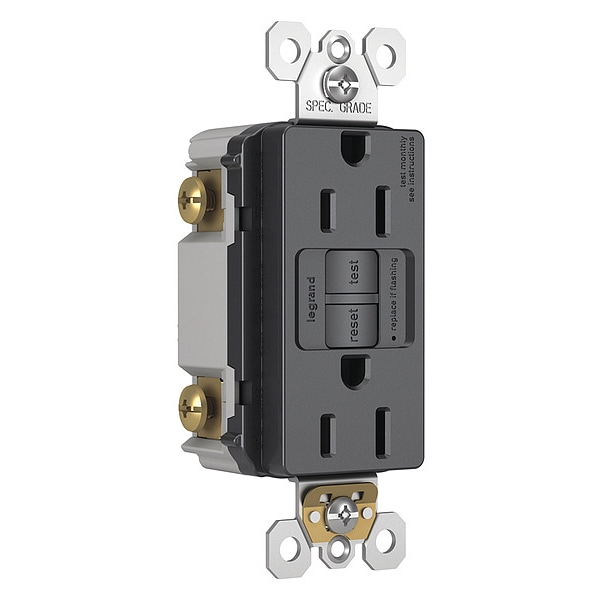 Entrada de corriente NEMA 15A de Zoro Select, 4-3/16" H x 1-3/4" W x 1-1/8" D - 1597TRGCC4
